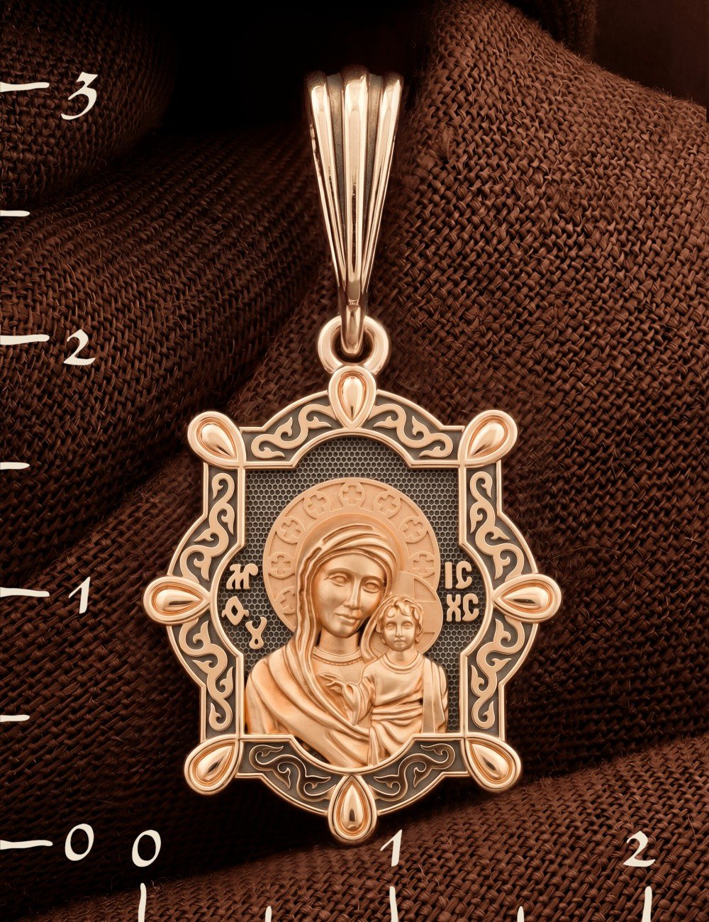 Образок из золота 585 пробы