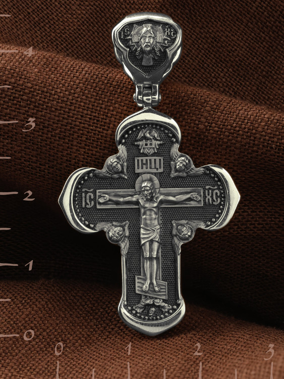 Крест из белого золота