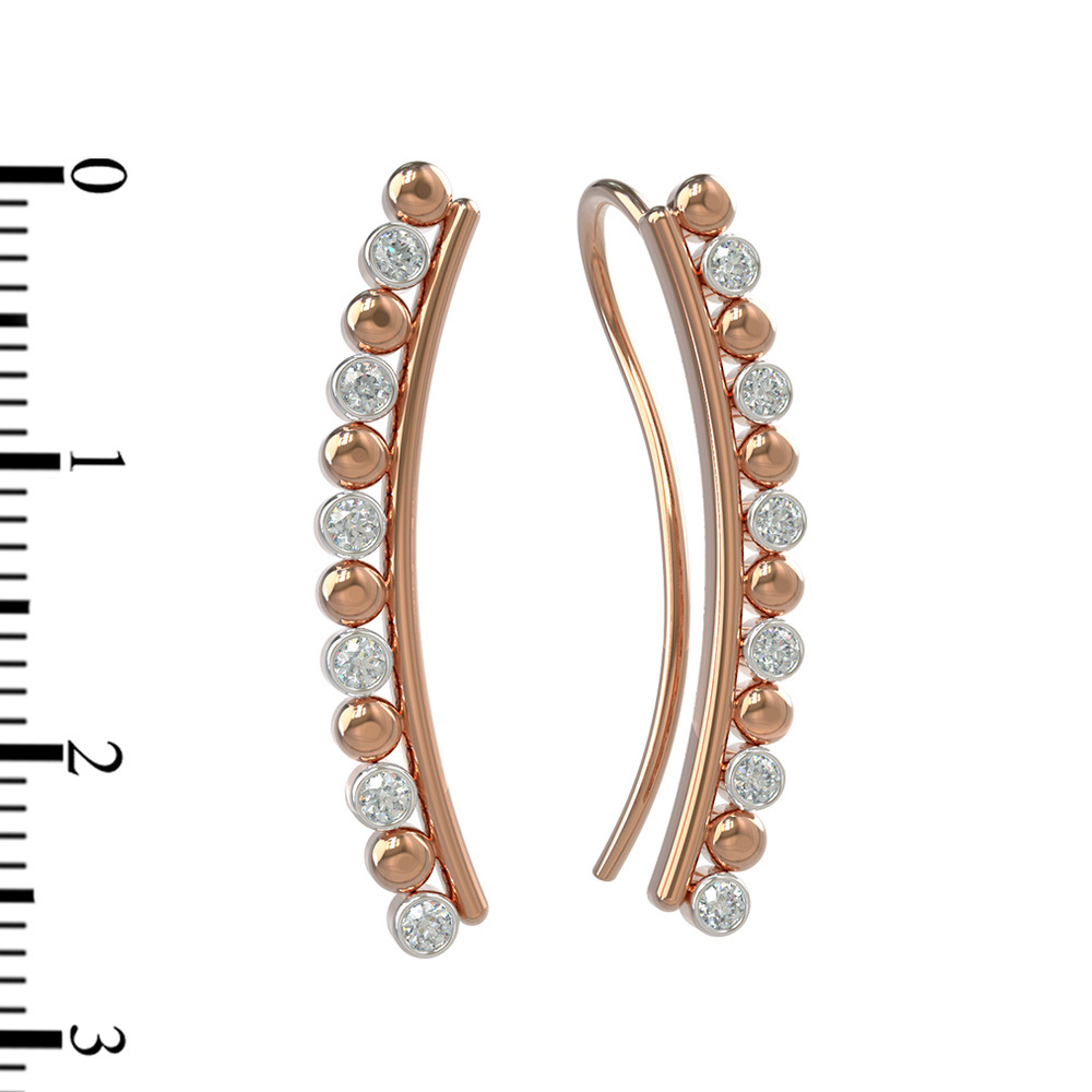 Серьги из золота c бриллиантами