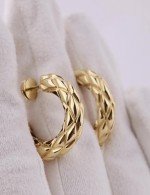 Серьги из лимонного золота 585 пробы