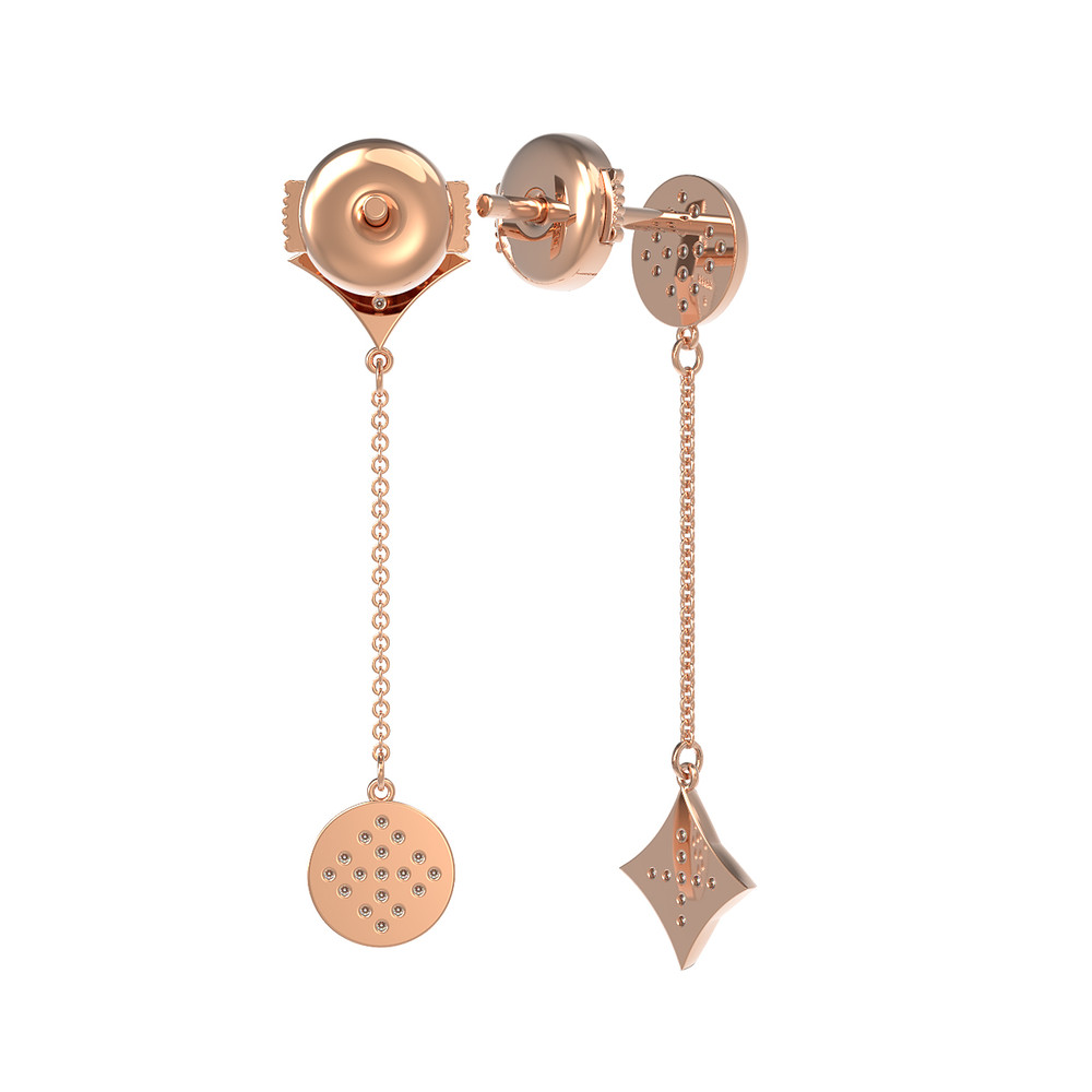 Серьги из золота c бриллиантами