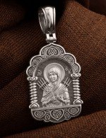 Образок из белого золота 585 пробы