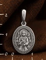 Образок из белого золота 585 пробы