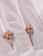 Серьги из золота 585 пробы c бриллиантами