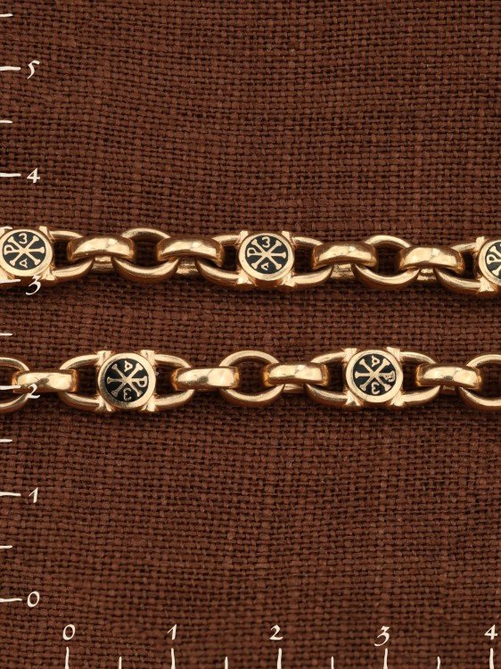 Цепь из золота c эмалью