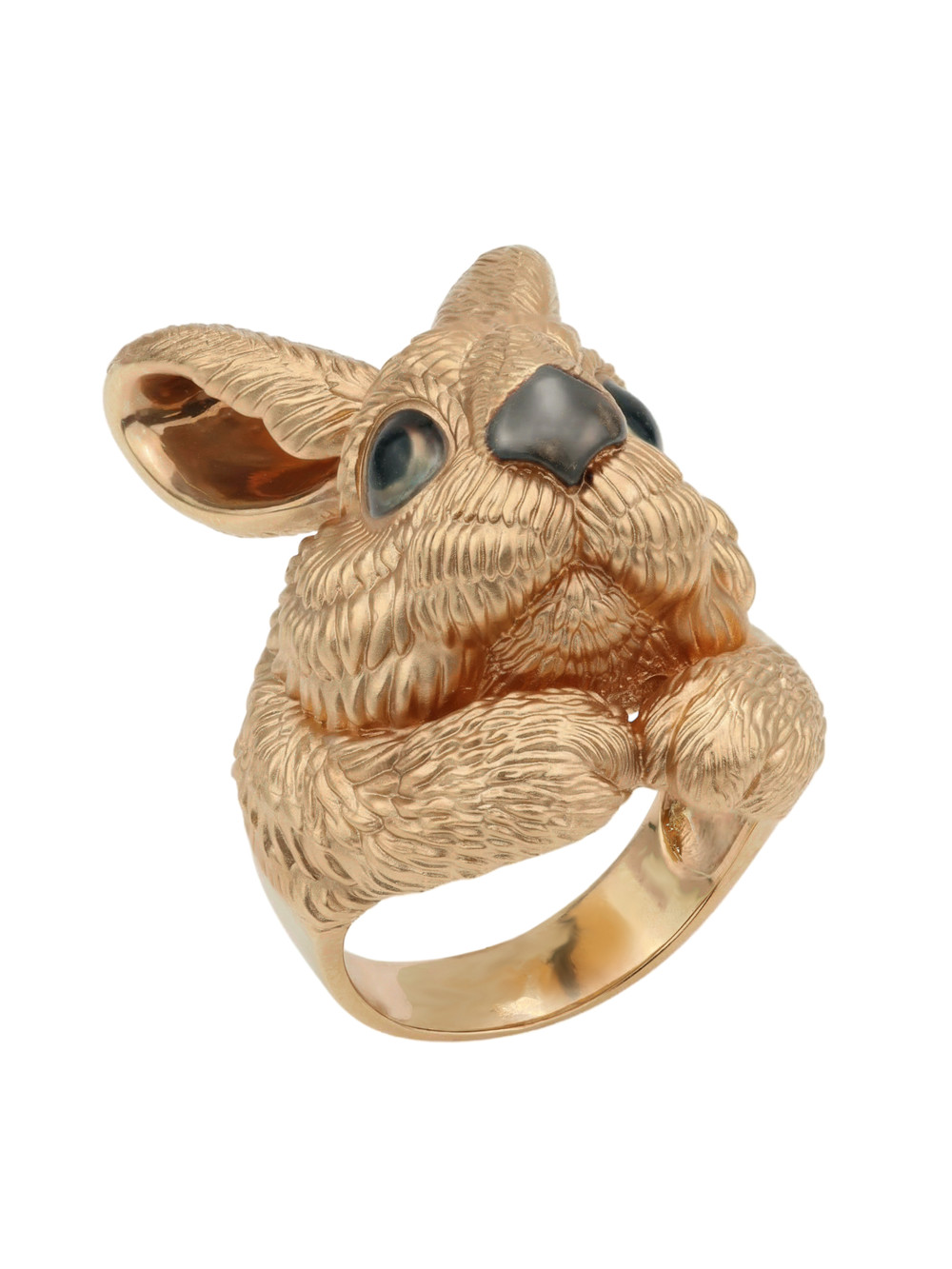 Кольцо из золота c эмалью