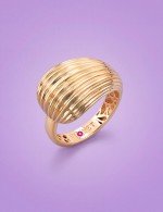 Кольцо из золота 585 пробы c рубином