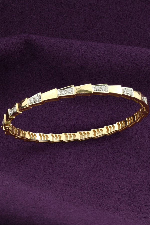 Браслет из лимонного золота c бриллиантами