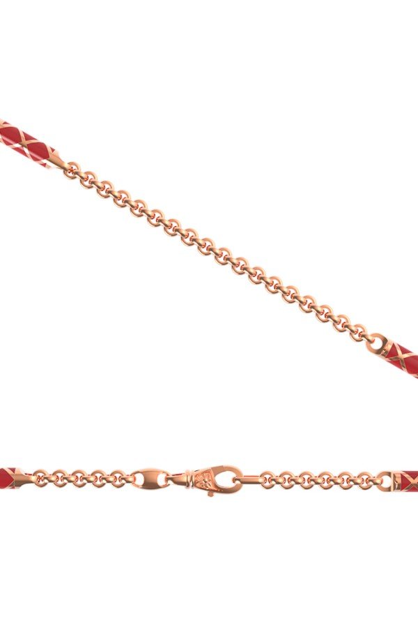 Цепь из золота c эмалью