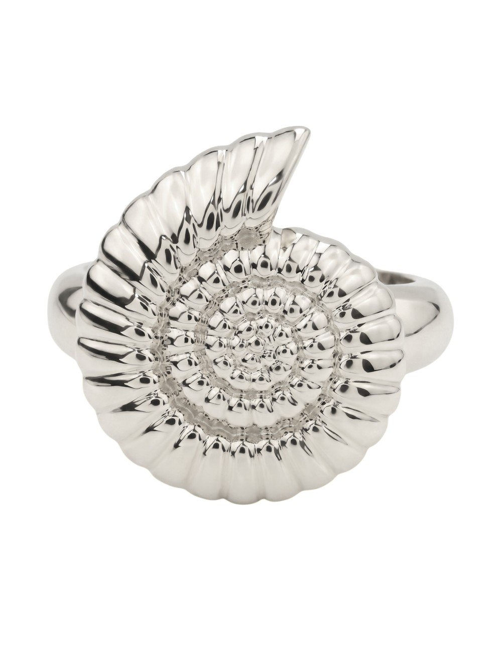 Кольцо из белого золота 585 пробы c рубином
