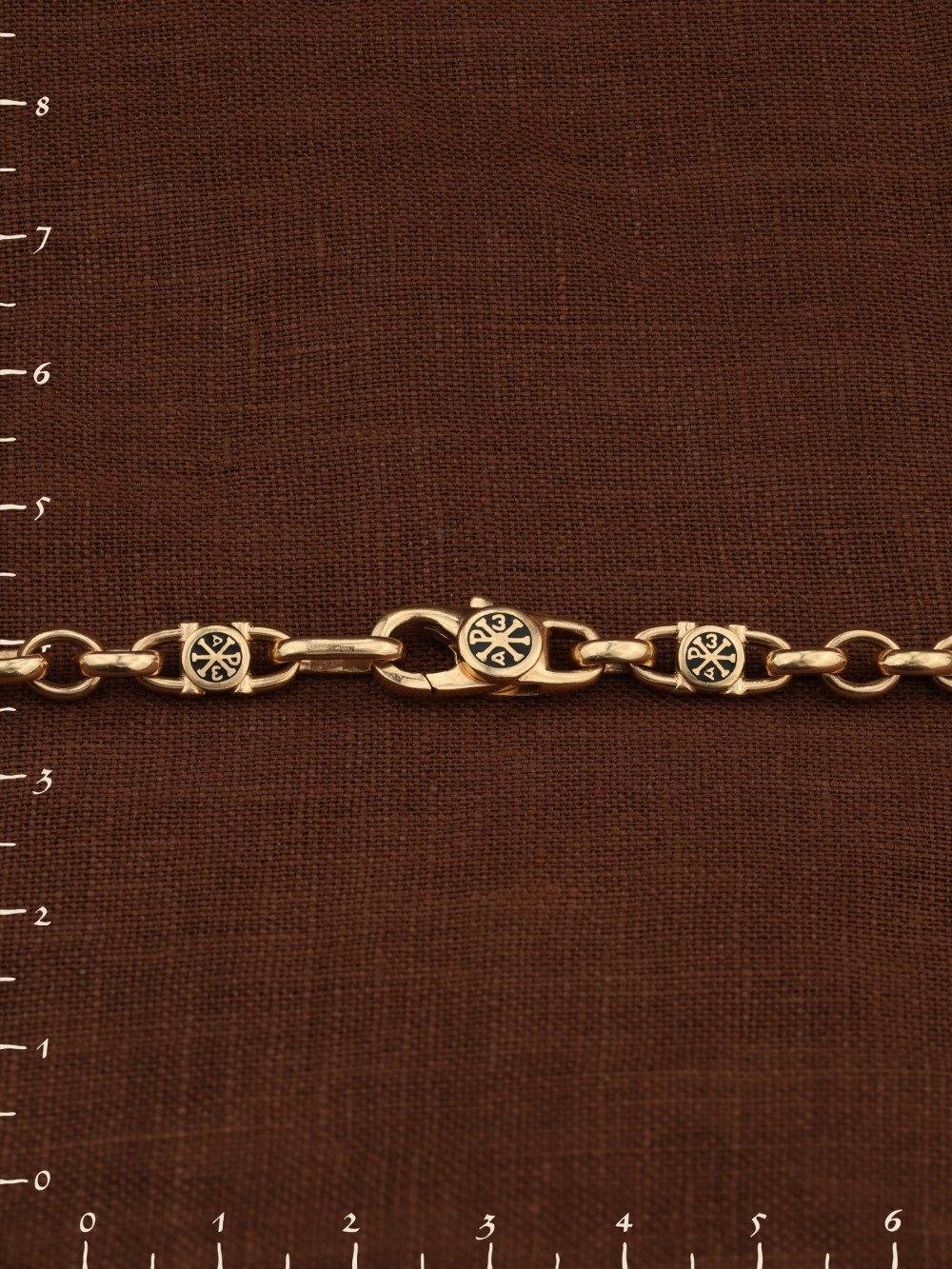 Цепь из золота c эмалью