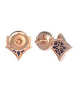 Серьги из золота 585 пробы c лазуритом