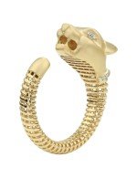 Кольцо из лимонного золота 585 пробы c бриллиантами