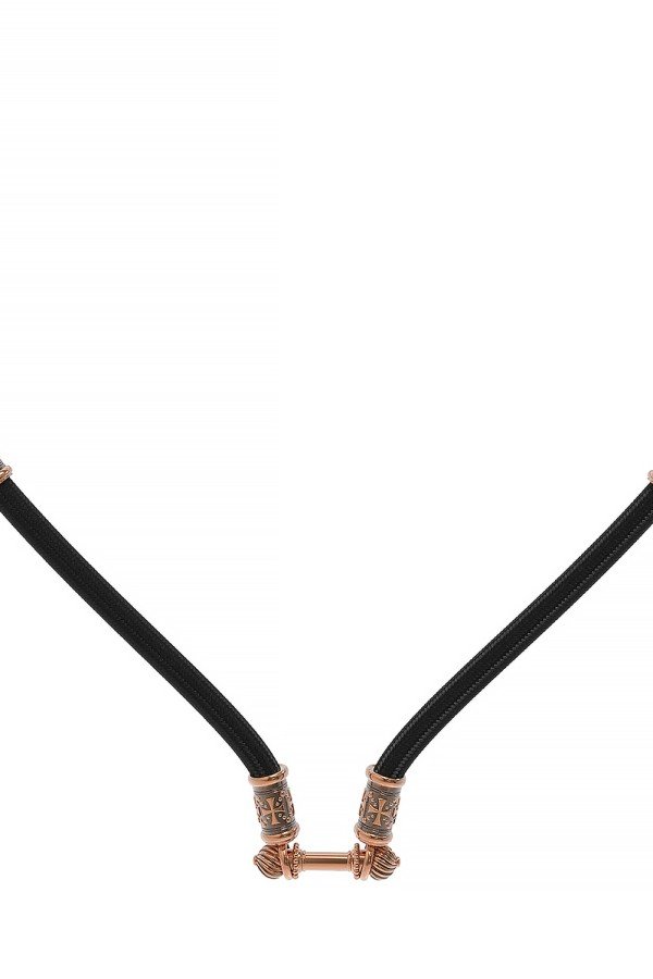 Шнурок шёлковый из золота c шёлковым шнурком