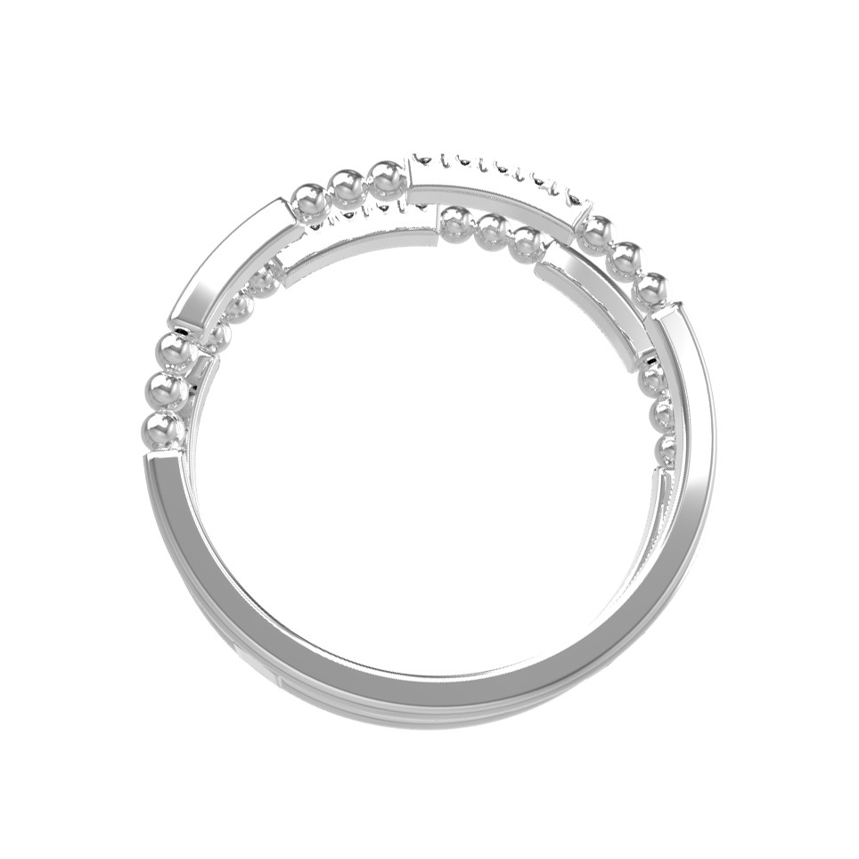 Кольцо из белого золота c бриллиантами