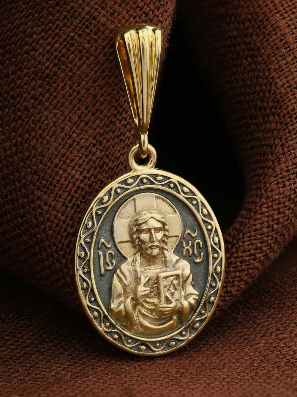 Образок из лимонного золота