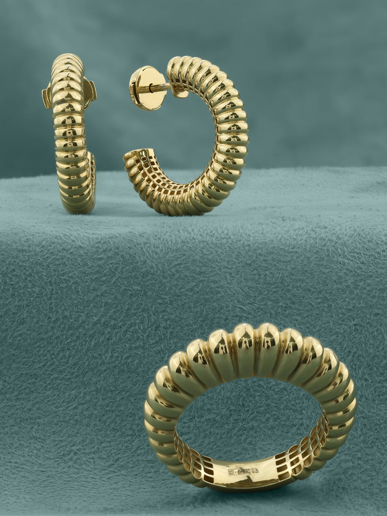 Кольцо из лимонного золота