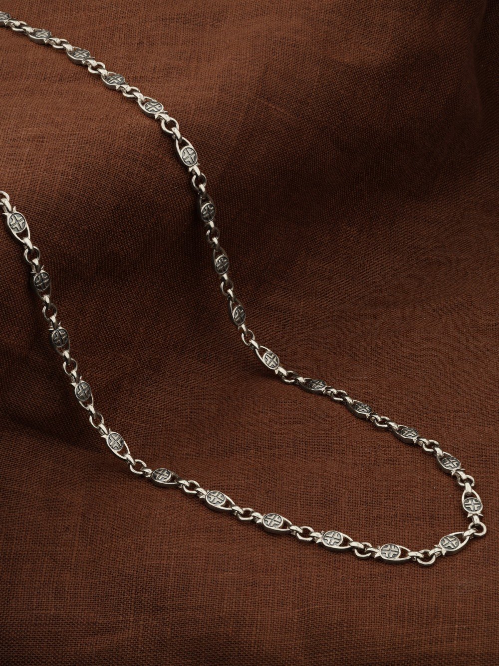 Цепь из белого золота