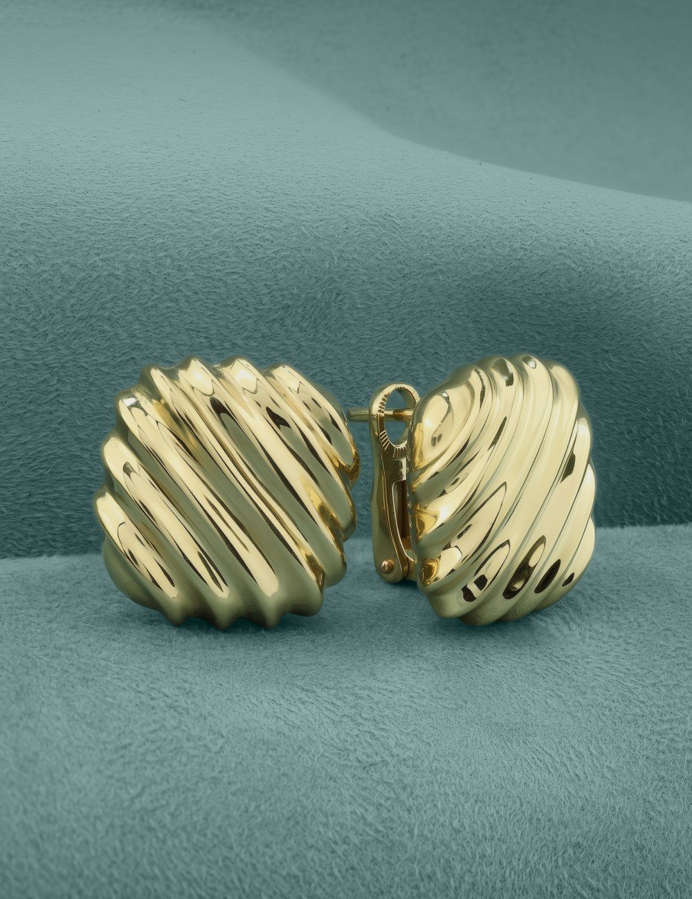 Серьги из лимонного золота 585 пробы