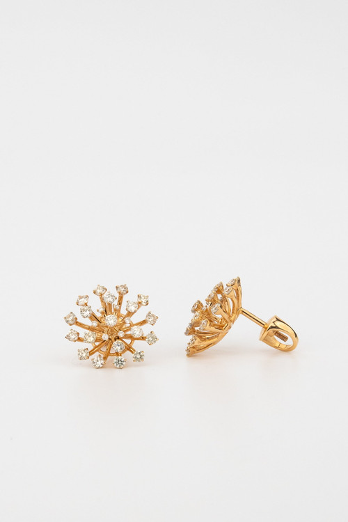 Серьги из золота c бриллиантами