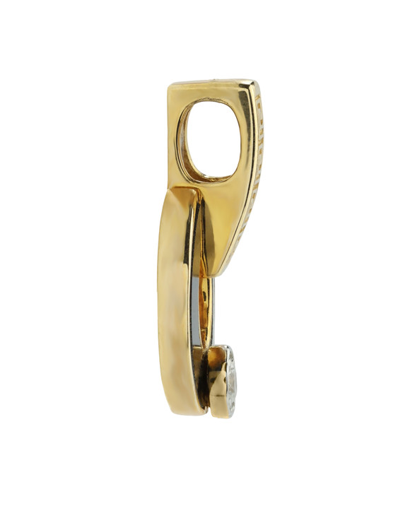 Подвеска из лимонного золота c бриллиантами и ониксом