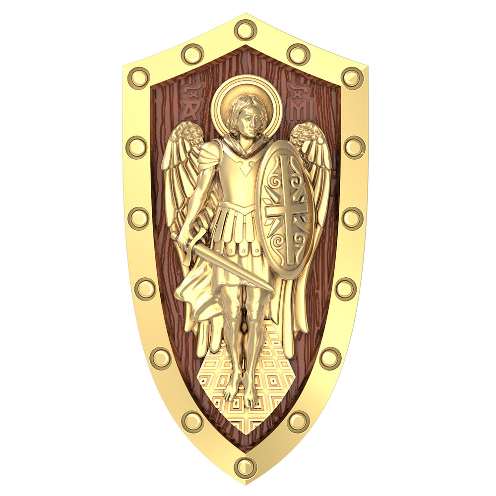 Образок из лимонного золота c деревом груши