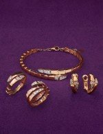 Серьги из золота 585 пробы c бриллиантами