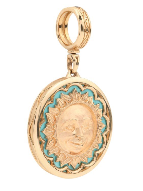 Подвеска из золота c бирюзой