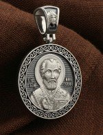 Образок из белого золота 585 пробы