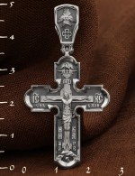 Крест из белого золота 585 пробы
