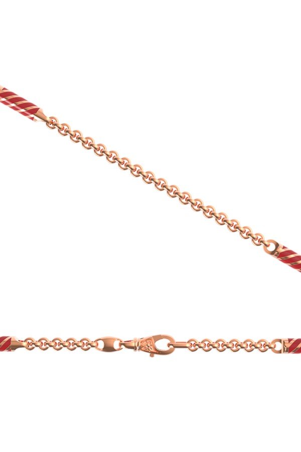 Цепь из золота c эмалью