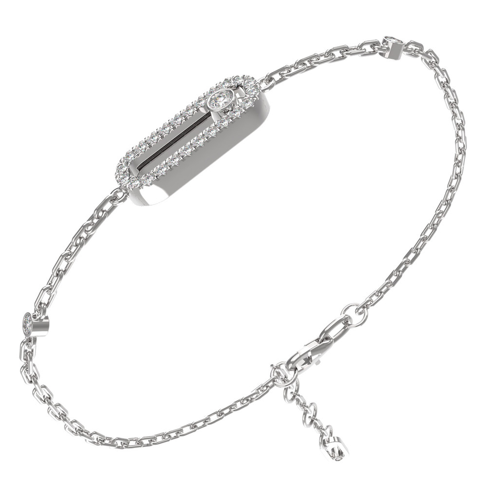 Браслет из белого золота c бриллиантами