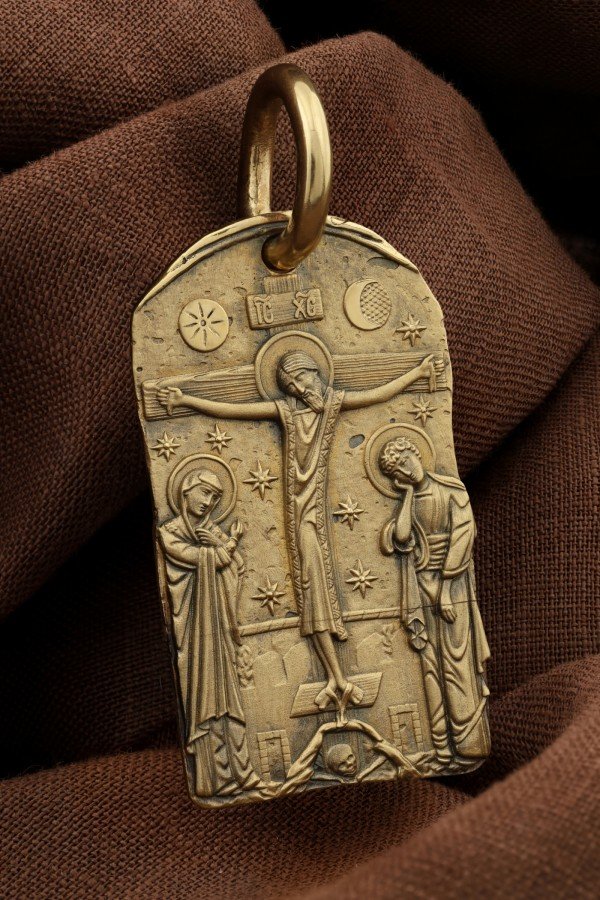 Образок из лимонного золота