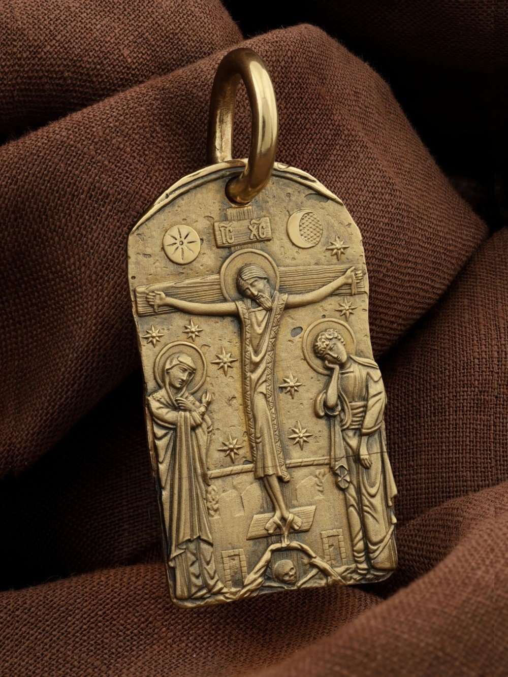 Образок из лимонного золота