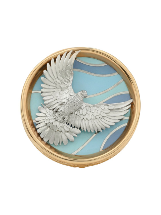 Кольцо из золота c эмалью