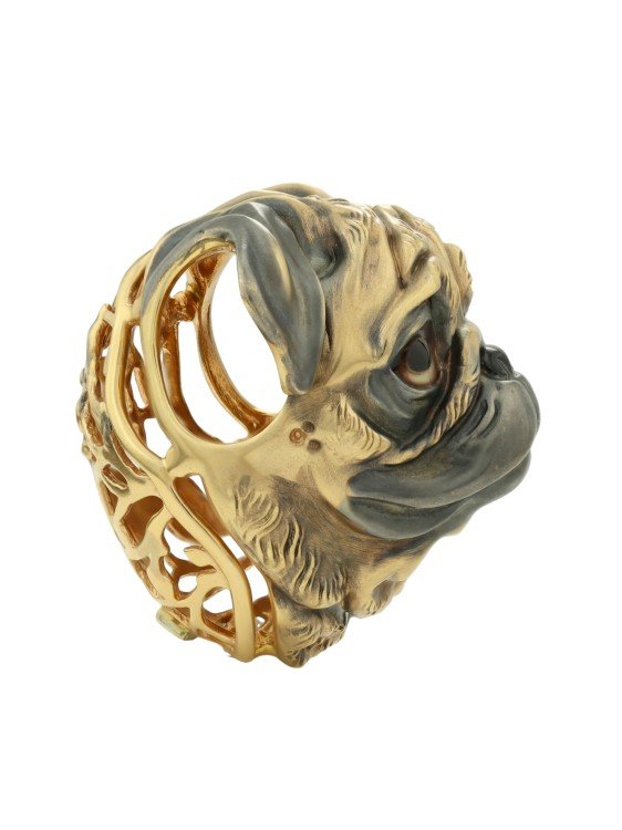 Подвеска из лимонного золота c эмалью