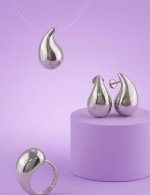 Серьги из белого золота 585 пробы