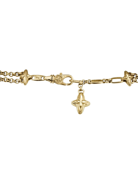 Браслет из лимонного золота c бирюзой и перламутром