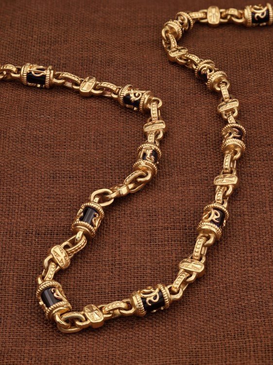 Цепь из золота c ониксом