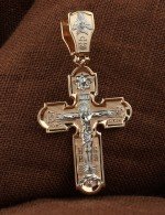 Крест из золота 585 пробы