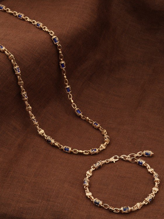 Браслет из золота c лазуритом