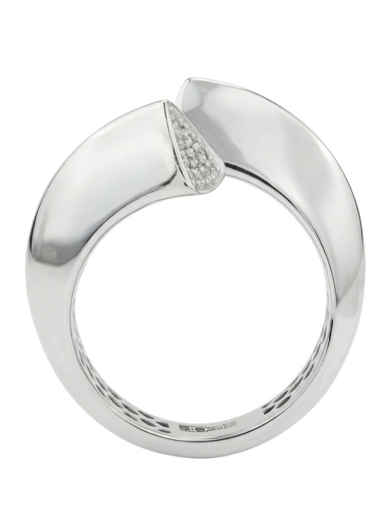 Кольцо из белого золота c бриллиантами