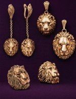 Серьги из золота 585 пробы c эмалью