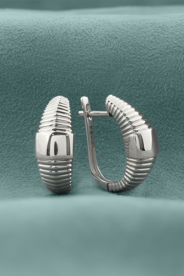 Серьги из белого золота 585 пробы