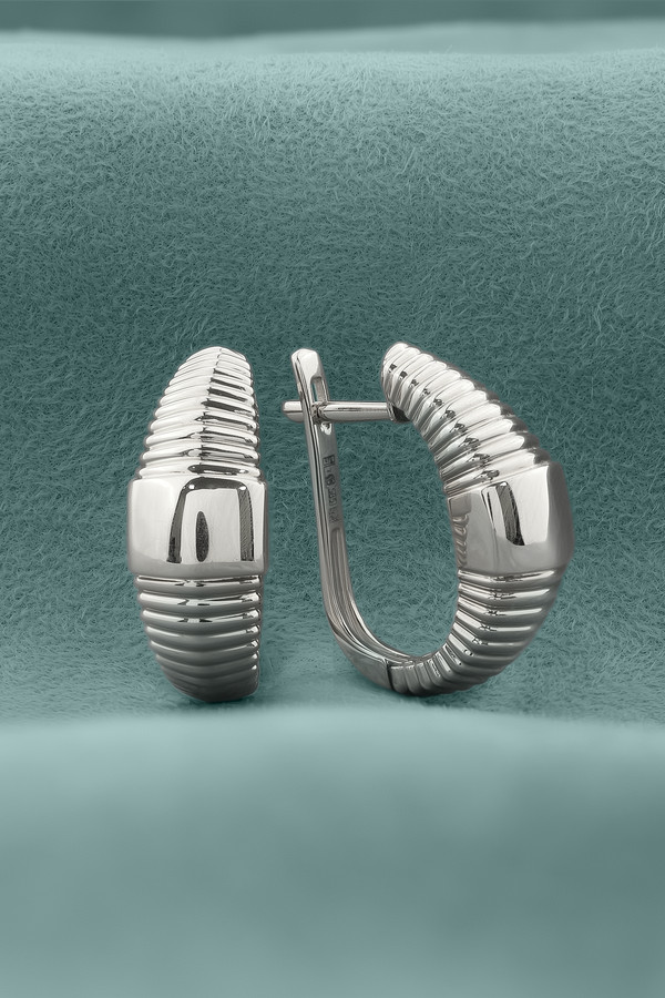 Серьги из белого золота