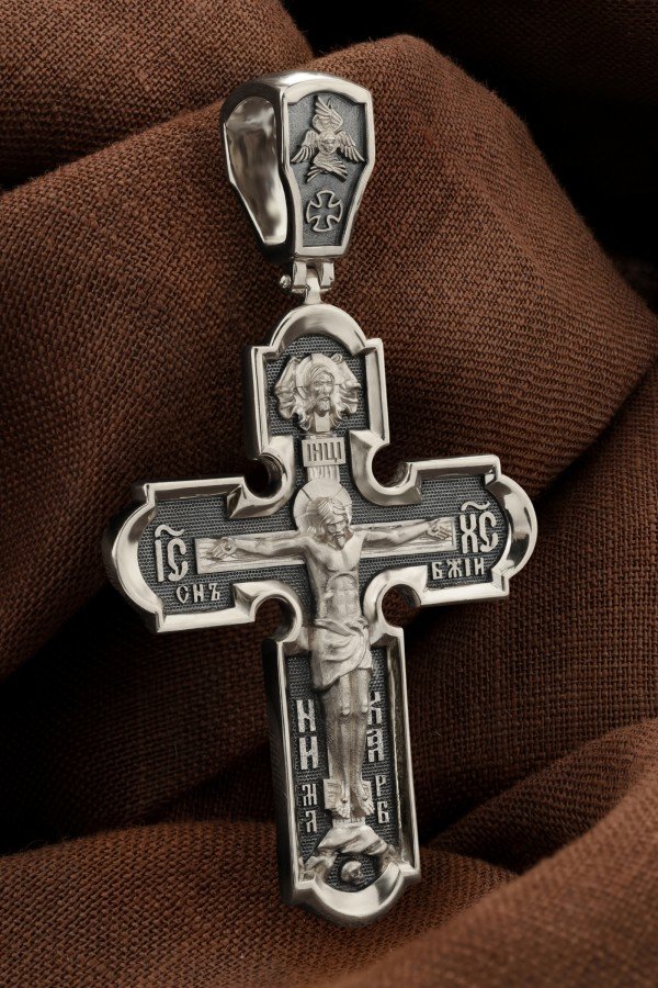 Крест из белого золота