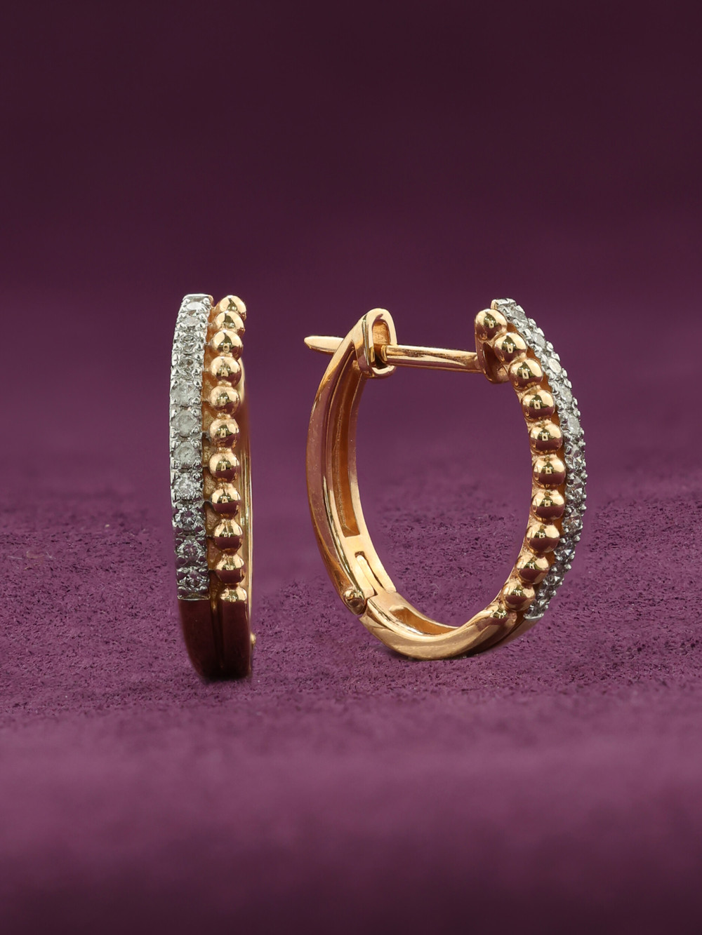 Серьги из золота c бриллиантами