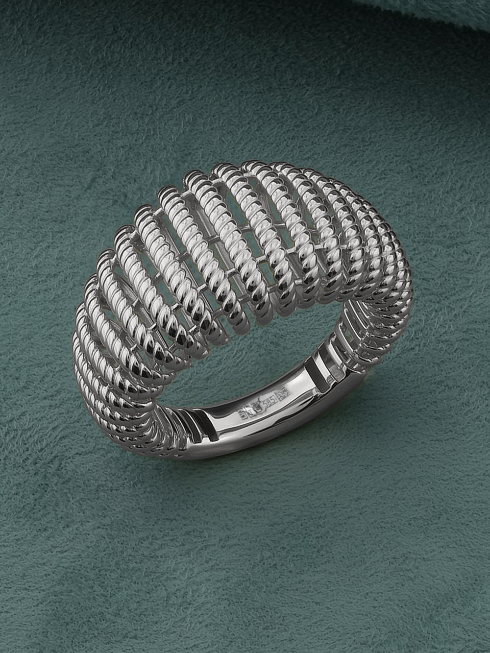 Кольцо из белого золота