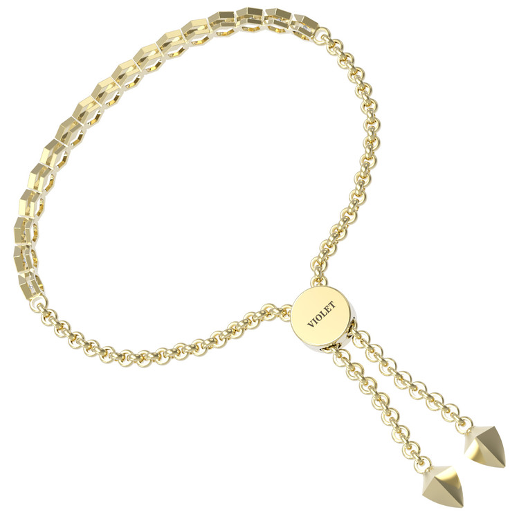 Браслет из лимонного золота c бриллиантами