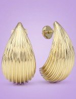 Серьги из лимонного золота 585 пробы